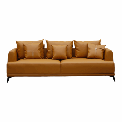 Contemporary Leather Waiting Couch Sofa