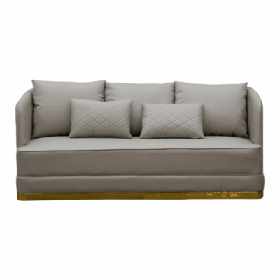 Modern Waiting Couch Oversized Leather Hotel Sofa