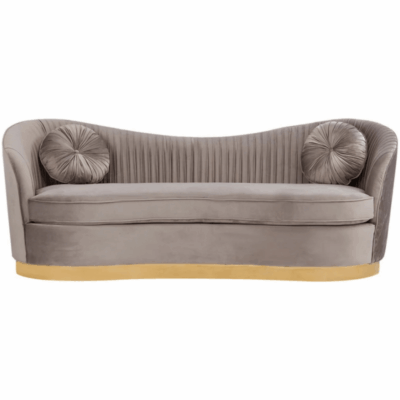 Modern Gold Stainless Steel Base Wedding Sofa