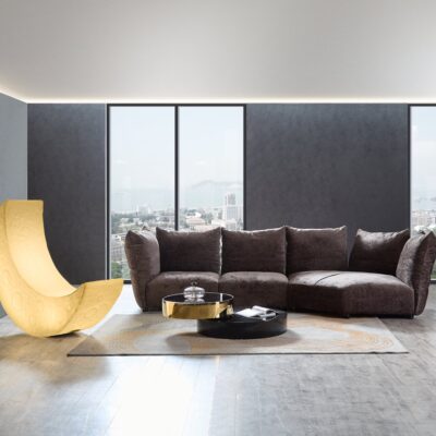 Sectional Lounge Couch 4 Seater Premium Fluffy Cloud Sofa Set