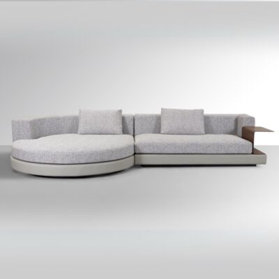 Luxury Design Small Corner Modular Circle Shape Storage Sofa